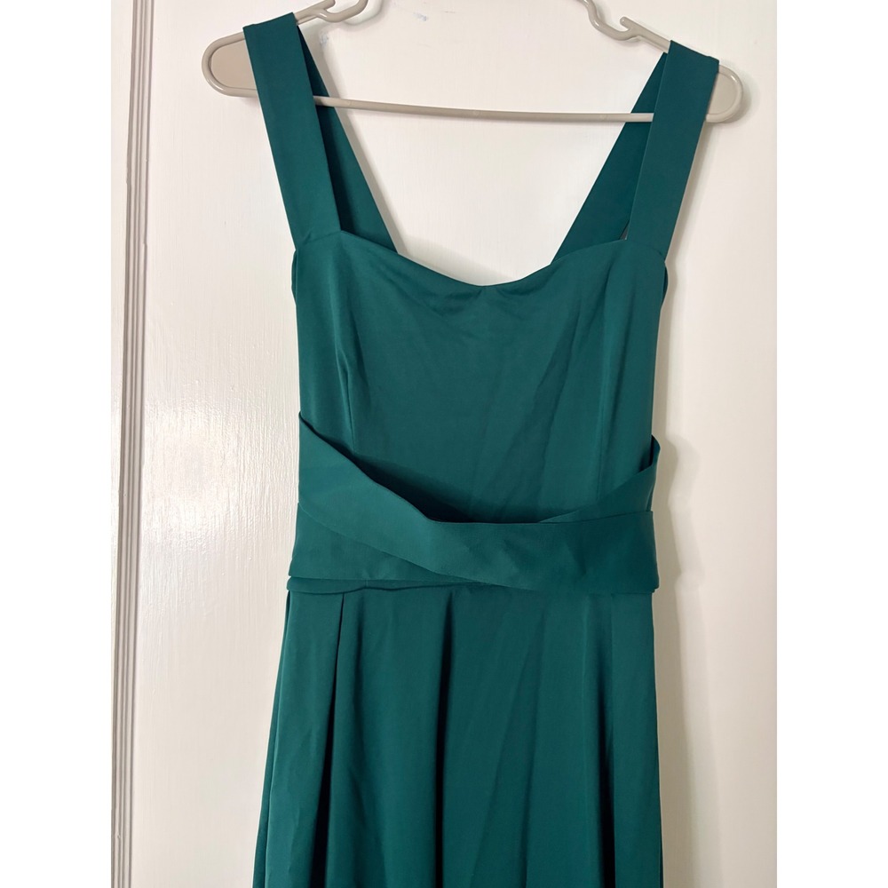 Halara Green Sweetheart Neck Cross Back Maxi Dress with Pockets Size L